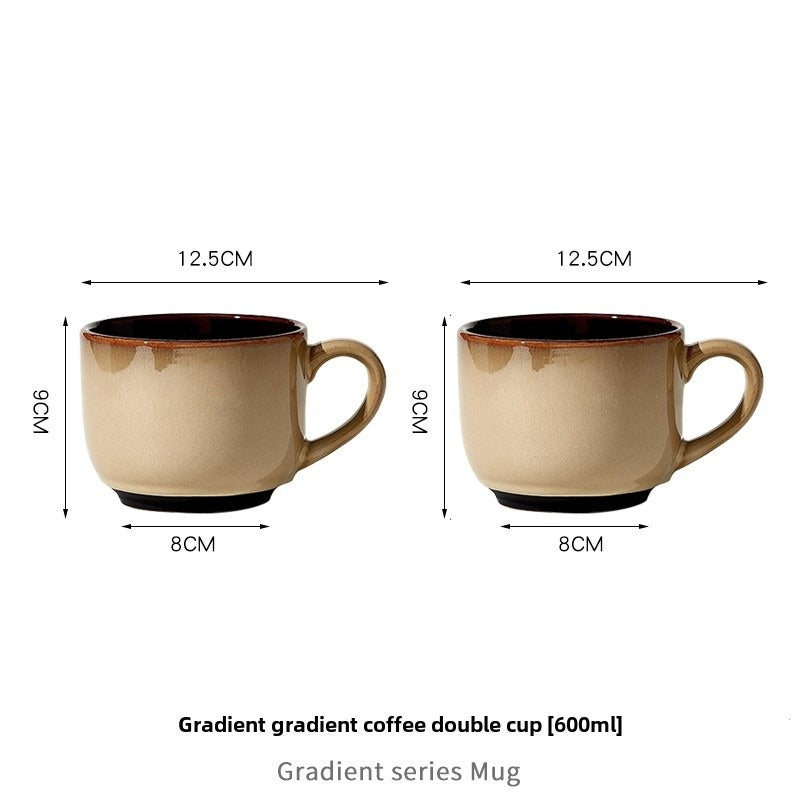 Gradient ceramic cup